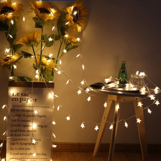 Xtraworks LED ster lichtsnoer USB 5m 30 lampjes warmwit