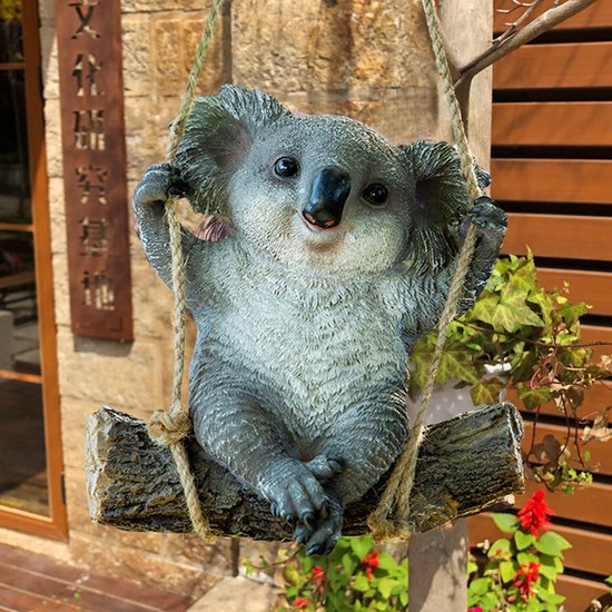 Schattige Koala Hars Hanger - Australisch Accent 21x12x23cm