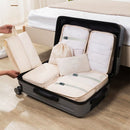 9 delige reisopbergtassenset-Packing Cubes-Bagage organizers- Duurzaamheid en Stijlvol Reizen-ivoorwit