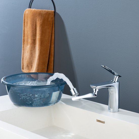 RVS kraanverlengstuk 360° rotatie - roterende kraankop