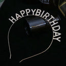 Happy Birthday Tiara en Sjerp-Met text "Birthday Queen"- Ideaal als Cadeau voor Verjaardagen-birthday diadeem-goud
