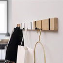 Wandkapstok met 5 Haken-Wand gemonteerde Kapstok-Kleren Opkn