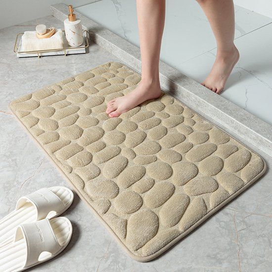 hoogwaardige badkamermat - Luxe Comfort en Veiligheid in één-Uitzonderlijke Waterabsorptie- 50*80cm -kaki