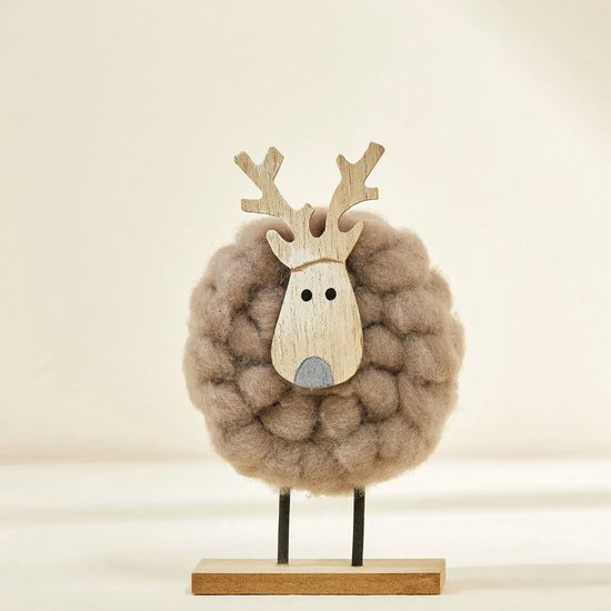 7-delige luxe kerstdecoratieset – Vilten rendieren, kerstbomen en schapen – Unieke feestelijke versiering van hoogwaardige kwaliteit