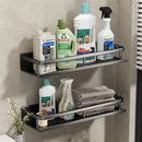 2x Multifunctionele Aluminium Wandplank 40cm - Zwart