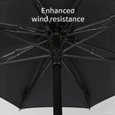 Opvouwbare bloemparaplu UPF50+ windproof 97 cm hemelsblauw