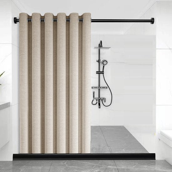 Hoogwaardig Waterdicht Douchegordijn -Verhoog de Luxe en Functionaliteit van Jouw Badkamer 180*200CM- gebroken wit
