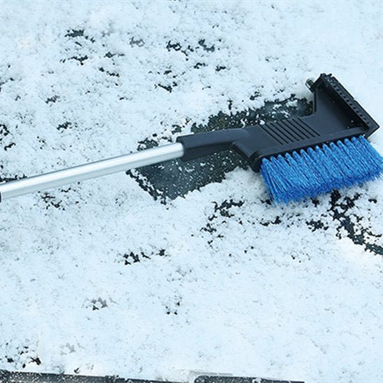 TDR-3 in1 Ijskrabber - sneeuwveger - veiligheidshamer met uitschuifbare steel