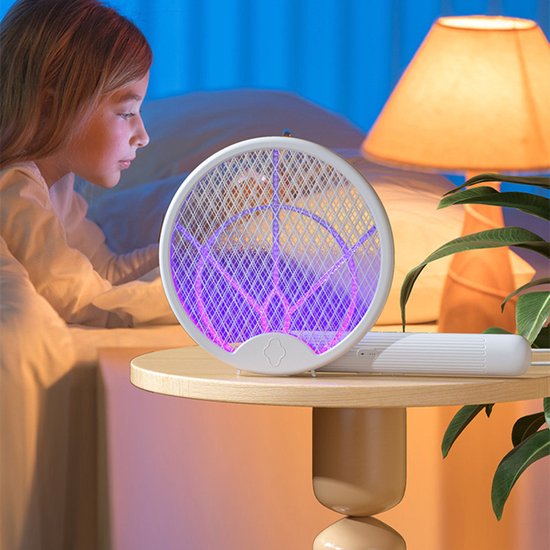 Unikorf 4in1 Muggenklapper 3000V-opvouwbaar USB oplaadbaar