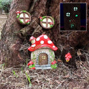 4-delige lichtgevende spookpaddestoelhuis set