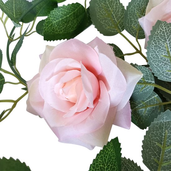 Klimop Slinger met Rozen - 2 Stuks, 2m - Roze Decoratie
