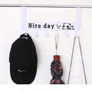 TDR-Deurkapstok Met 6 Haken-Deurhanger-Kapstok Hangend -wit