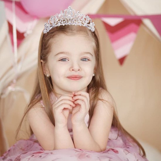 Unikorf Diadeem Kroon met Zijdelingse Kammen - Zilver