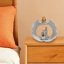 Merkloos Hars Beeld: Heilige Familie & Engel, 10*4.2*10.3 cm