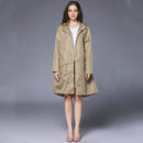 Opvouwbare waterdichte regenjas met draagtas - Kaki