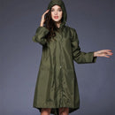 Opvouwbare waterdichte regenjas met draagtas - Legergroen