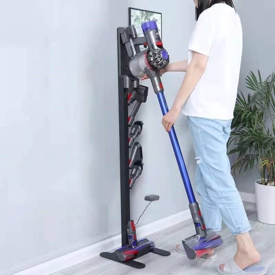 TDR - Stofzuiger Opbergrek - Geschikt voor Dyson - Zwart V6 V7 V8 V10 V11 V12 V15