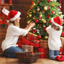 2 set van 12-delige Houten Kersthangers – Snoeptrein & Snoephuisjes in Kleurrijk Design-Unieke Hangdecoratie voor Kerstboom en Cadeaus