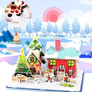 3D Kersthuis Puzzel – Winterse Magie en Educatief Speelplezi