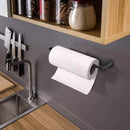 Roestvrijstalen Zelfklevende Keukenrolhouder - Zwart