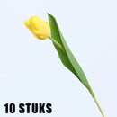 10stuks Prachtige kunst tulp-Realistische Uitstraling - Duurzaam en Onderhoudsvriendelijk- geel