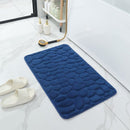 hoogwaardige badkamermat - Luxe Comfort en Veiligheid in één-Uitzonderlijke Waterabsorptie- 50*80cm- donkerblauw