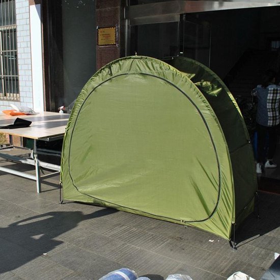 Fietstent,Beschermhoes fietsenschuur, tent voor camping in de open lucht-groen 200*80*165CM