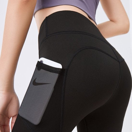 Fitness broek - Sportlegging - Yoga Broek - Yogalegging - Dames - Zwart M