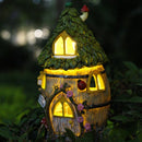 Zonne-energie lamp - Harsmateriaal - Bloemenhuisje - Krachti