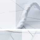 Unikorf Waterdicht Douchegordijn 180x200 Wit Kiezelpatroon