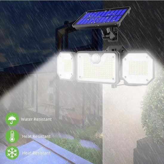 Unikorf Solar Wandlamp: Sensor & afstandsbedr., 226 LED