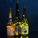 Unikorf 4x Wijnkurk Koperdraadlamp 1m met 10 LED's