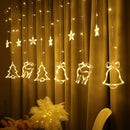 Unikorf LED Lichtgordijn - Kerstboom & Bel, 138 LED