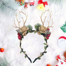 Prachtige Handgemaakte kerst Haarband met dennenappels- en B