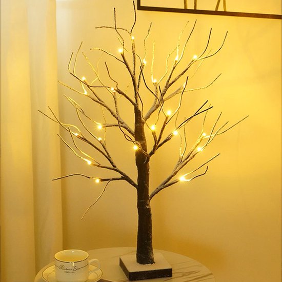 Xtraworks Kunstmatige Berkenboom Lamp - 24 LED - 64cm