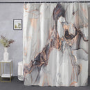 Waterdicht douchegordijn met Abstracte Marmer Geometrische Patroon - Luxe Uitstraling, Uitstekende Waterbestendigheid - Hoogwaardig, Extra Dik, Gemakkelijk te Installeren-grijs