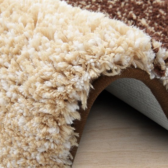 Merkloos Luxe Badkamermat 51x76cm Bruin Antislip