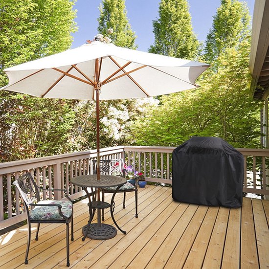 Premium Barbecue Grill Hoes-Bescherming en Duurzaamheid voor uw Gas-/Elektrische Barbecue - Waterdicht, UV-Bestendig, en Gemakkelijk Bevestigbaar-zwart170x61x117cm