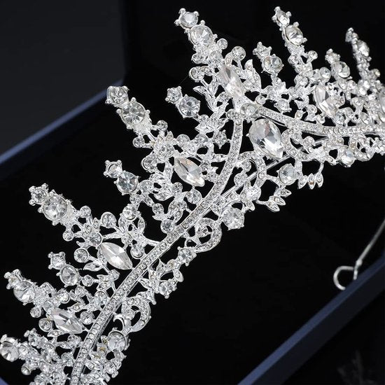 zilveren Tiara Diadeem Haarsieraad -Elegant en Duurzaam - Ge