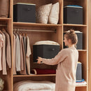 6 stuks opbergdoos kleding & speelgoed, zwart