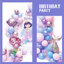 45 delig verjaardagset - Thema: Zeemeermin - Versiering voor feestjes, verjaardag - feestdecoratie