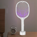 2 in 1 Elektrisch Oplaadbare vliegen / muggenmepper - UV-lamp - USB Oplaadbaar-hoogte 43.2cm