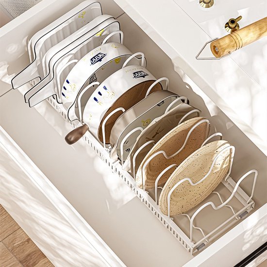 Merkloos Pannenrek 12-st, Verstelbaar, Uitschuifbaar