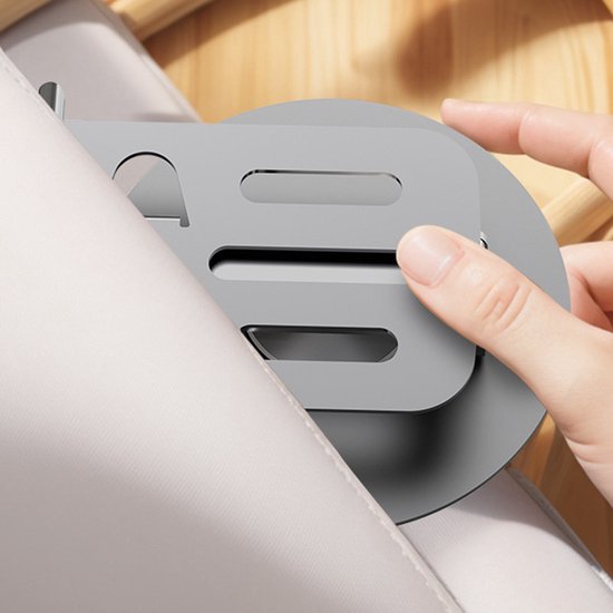 Unikorf 2x Premium Metalen Tel-/Tabhouder 360°/180° grijs