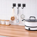 Unikorf 4x Zelfklevende Handdoekhaakjes, Zwart