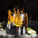 Unieke Whiskey Kogels met Revolvervatvorm - Set van 6 - herbruikbaar - RVS