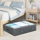 3x Opbergboxen Onder Bed - Ademend Non-woven - Diepgrijs