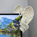 Engelen Deurkozijn Decoratie Standbeeld Recht Model Wit