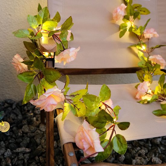 Xtraworks - Rozen LED lampjes slinger - 2m - 20 lichtjes