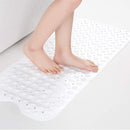 Antislip PVC Badmat met Zuignappen 100x40CM - Wit